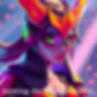 A character named Vex, a female avatar with a vibrant design, looking expressive as she seeks name suggestions from people