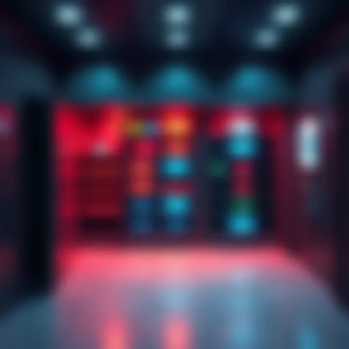 A modern vault design with organized drop tables and clear icons illustrating enhanced user experience