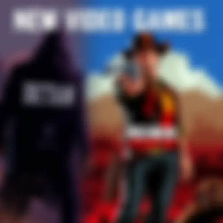 A collection of video game covers similar to The Last of Us and Red Dead Redemption 2, showcasing themes of adventure and storytelling