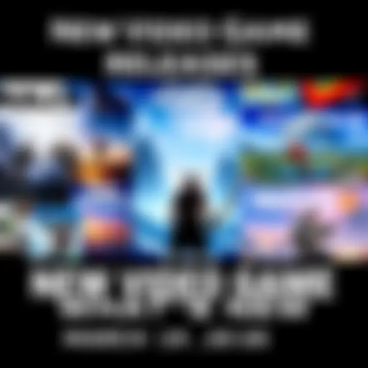 New Video Game Releases A collage of video game covers including Helga the Viking Warrior, Death Stranding 2, and Project Castaway, showcasing action and adventure themes.