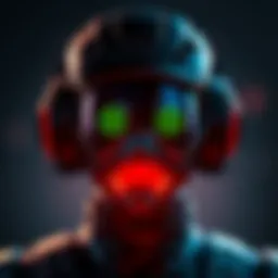 The Visitor skin features a sleek black design with unique visors, ready for gameplay.