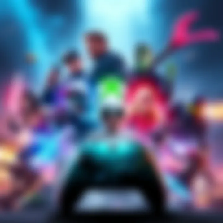 New XBOX Ad Campaign A colorful and dynamic advertisement for the new XBOX campaign featuring popular game characters and scenes from upcoming releases.