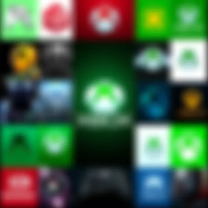 A collage of logos from 13 new Xbox intellectual properties released since 2021, showcasing innovation in gaming.