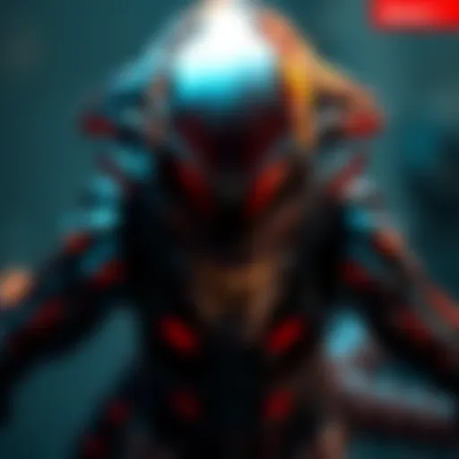 A striking image of the new Xenomorph design showcasing its unique features and details.