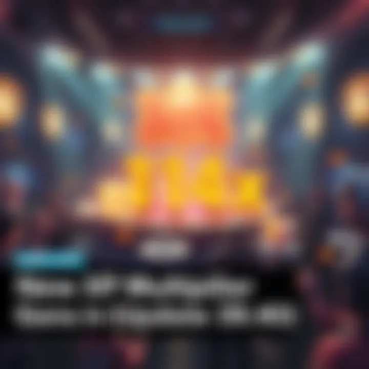 Graphic showing a 1.4x XP multiplier effect in a game environment with players gaining rewards