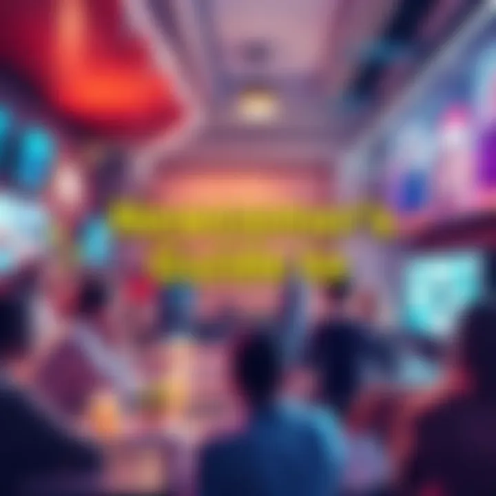 A welcoming online community with people interacting and sharing ideas in a vibrant digital space.