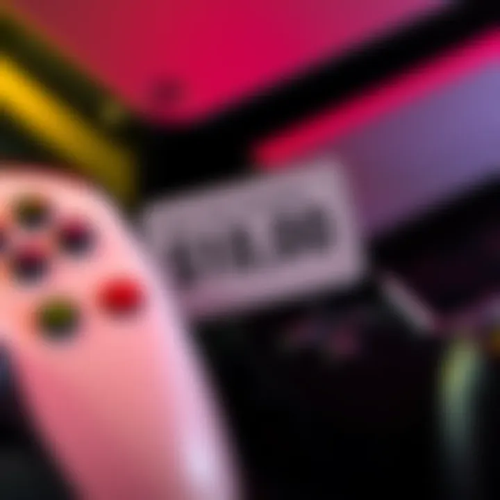 A close-up of next generation gaming consoles with a price tag showing $1,000, alongside a handheld device resembling an affordable gaming option.
