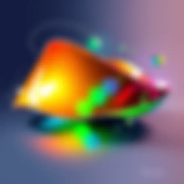 A creative concept sketch of the next heirloom design, featuring vibrant colors and unique shapes inspired by nature.