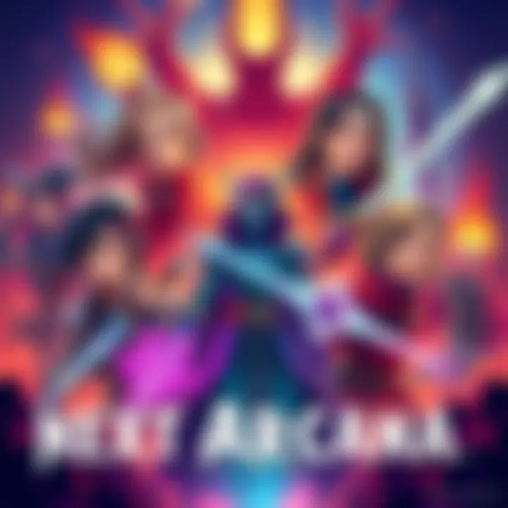 Next Arcana Series Preview A vibrant illustration showcasing key characters and elements from the Next Arcana series as fans speculate about future plot twists.