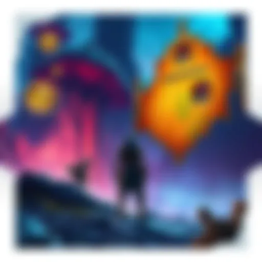 A player stands in a vibrant game world after defeating Shara Ishvalda, looking at a map with quests and armor upgrades highlighted.