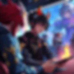 Nezha Character Selection A player examines various Nezha characters while discussing their choices and preferences in a gaming forum