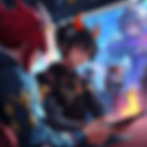 Nezha Character Selection A player examines various Nezha characters while discussing their choices and preferences in a gaming forum