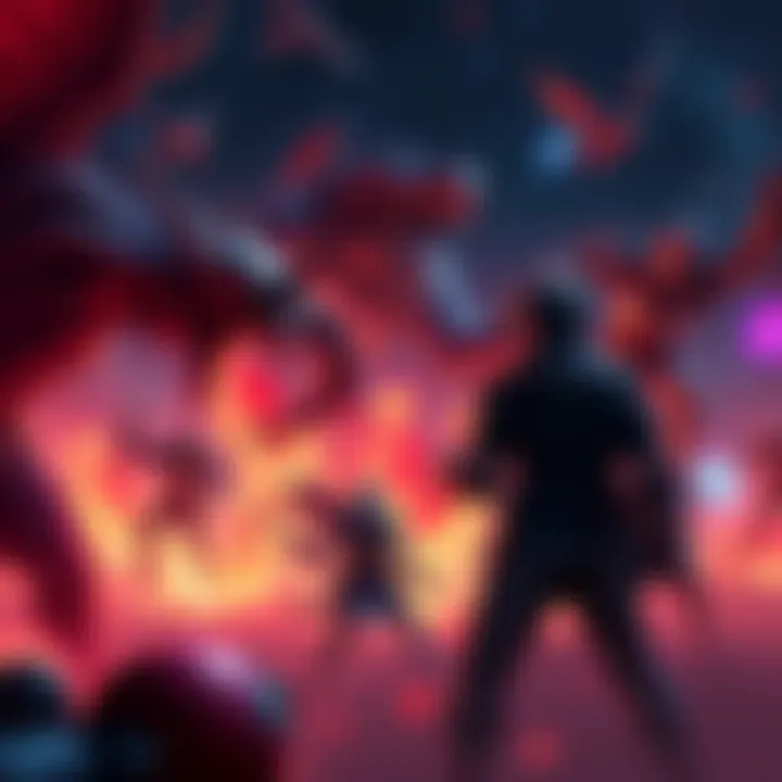 Player character facing new enemies in an intense battle scenario in NG+ mode.