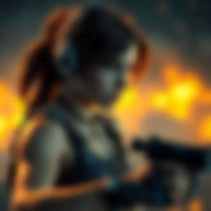 Nicole showcasing her Lara Croft mod with stunning graphics and action scenes