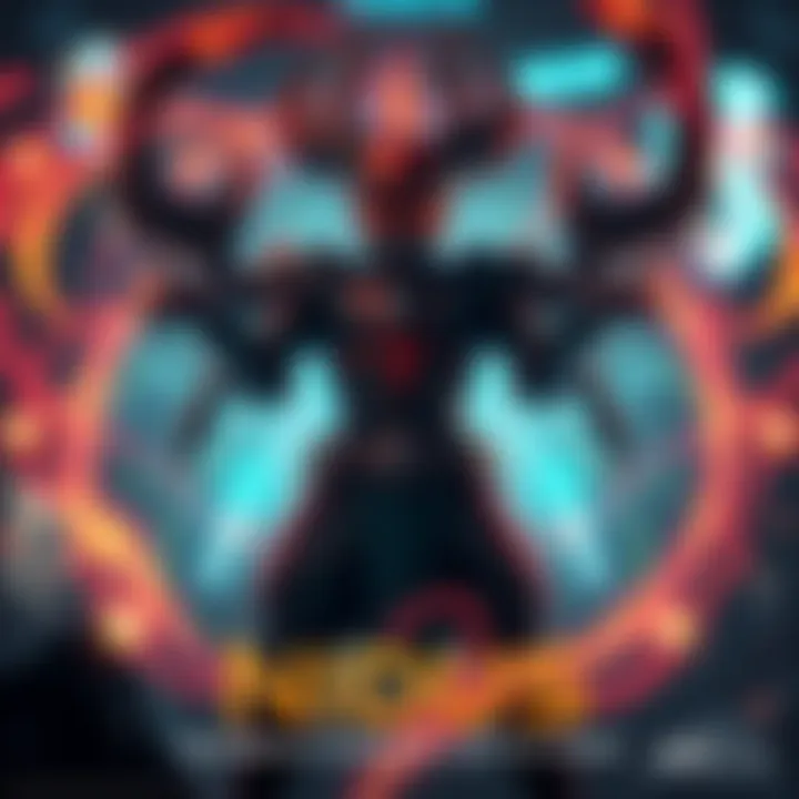 Nidus character surrounded by glowing energy representing the Deimos Carnis mutation in a gaming environment