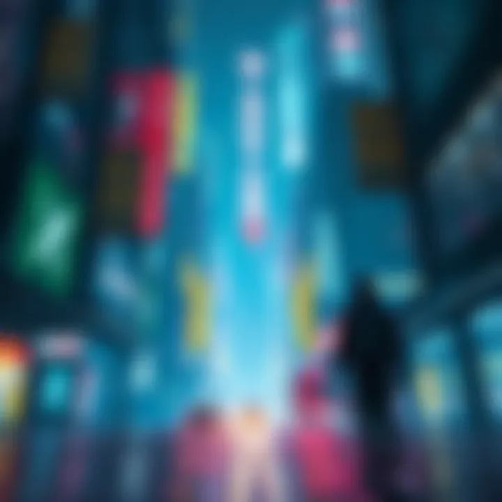 A character exploring the vibrant streets of Night City in Cyberpunk 2077, with neon lights and futuristic buildings surrounding them.