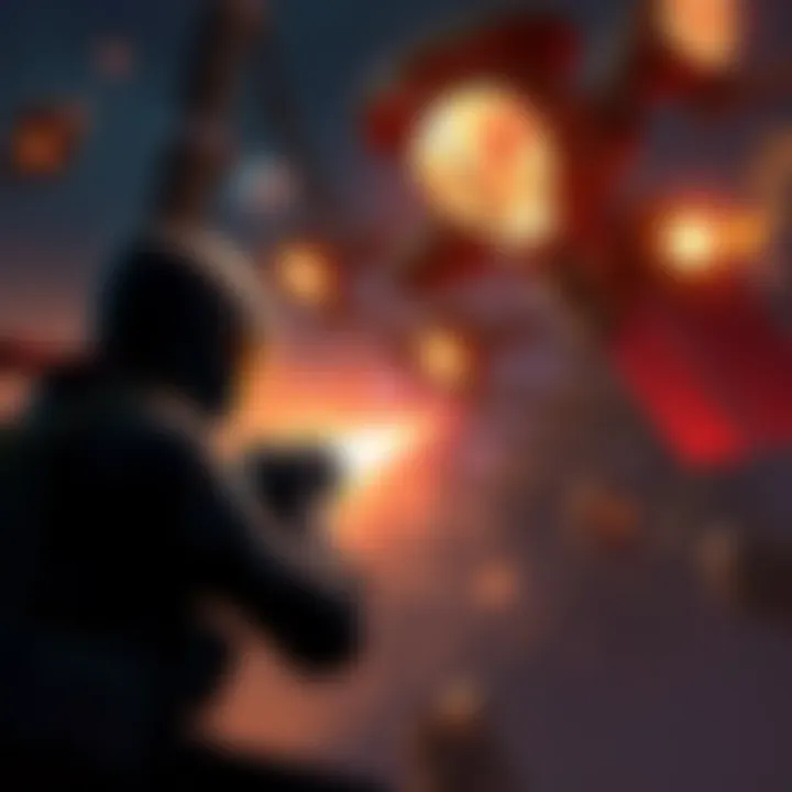 A player engaging in Nightreign gameplay solo, showcasing action and environment