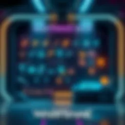 A visual guide displaying the Nightwave Shop interface in Warframe with icons representing various items and resources.