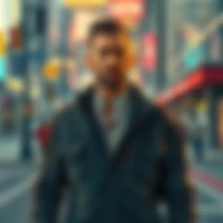 Niko Bellic in GTA VI Niko Bellic from GTA standing in a city street, looking ready for adventure in GTA VI.