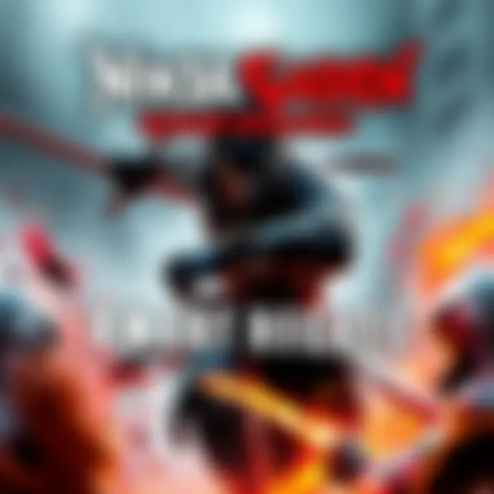 Cover art for Ninja Gaiden Ragebound featuring a fierce ninja character in action, surrounded by dynamic combat elements.