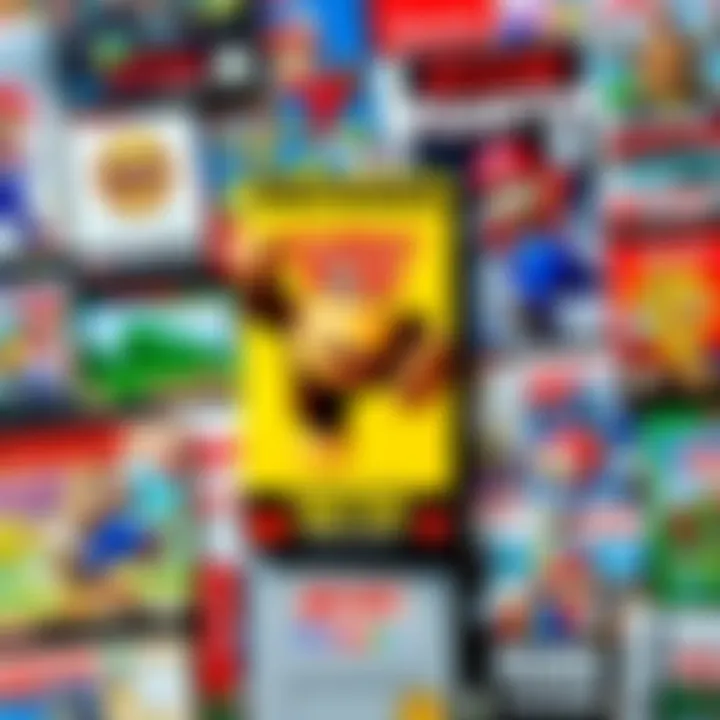 A collection of classic Nintendo game covers, featuring Donkey Kong and Mario's Time Machine among others, highlighting missing titles from the Nintendo Switch Online service.