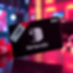 Nintendo eShop eGift Card Offer A $50 Nintendo eShop eGift Card displayed with a discount tag showing $42, promoting a special offer with a code on the side.