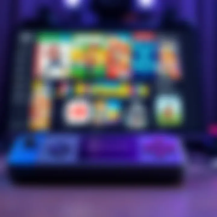 A Nintendo console with popular exclusive game titles displayed on the screen, showcasing the brand's commitment to exclusivity.