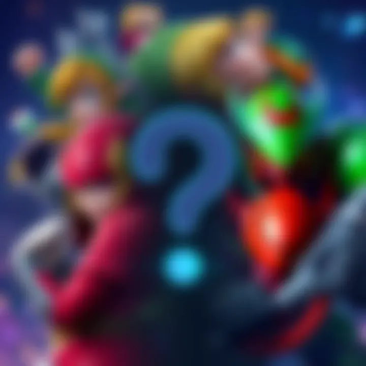 Nintendo Game Rumors A collage of Nintendo game characters including Link from Ocarina of Time and Samus from Super Metroid with a question mark, suggesting upcoming game releases.