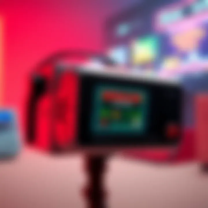 A Labo VR headset displaying classic Virtual Boy games on screen, bringing retro gaming to life