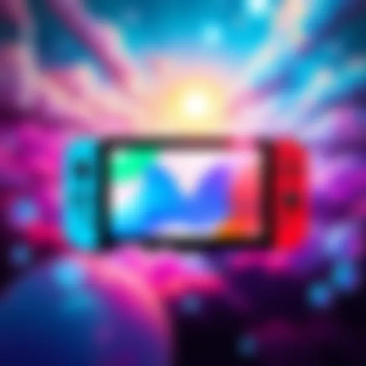 Colorful and creative background themes for Nintendo Switch 2 showing various designs and styles