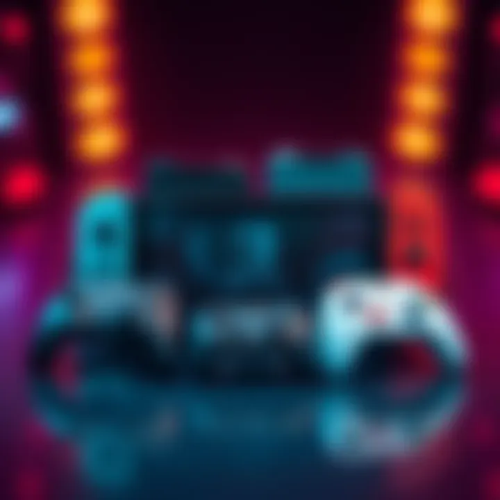 A Nintendo Switch 2 console displayed with various third-party controllers, showcasing compatibility issues and testing results.