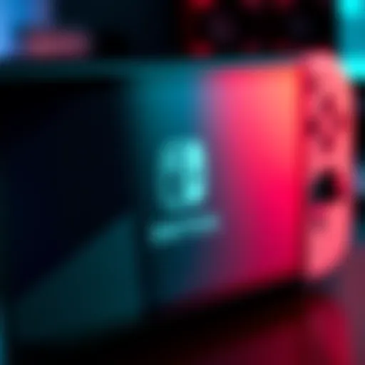 Close-up of the Nintendo Switch 2 showing its mediocre screen quality with dull colors and no HDR effect.