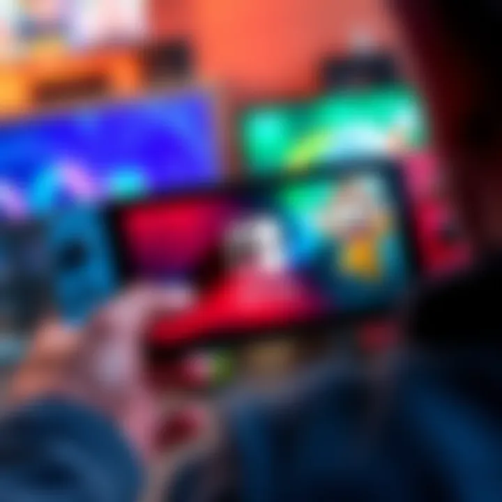 Person playing Nintendo Switch 2 with a focus on the GameChat feature