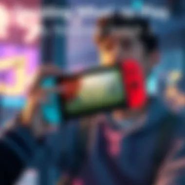 Person holding a Nintendo Switch 2 A gamer holding a Nintendo Switch 2, pondering game choices like Hogwarts Legacy and Cuphead