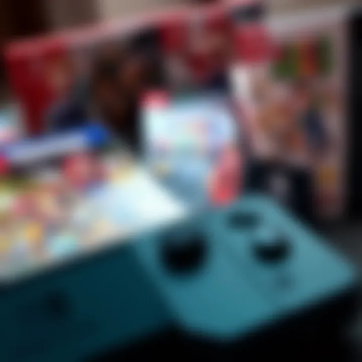 Close-up of a Nintendo Switch 2 console next to expensive game cases showing high prices, illustrating Nintendo's new luxury branding approach