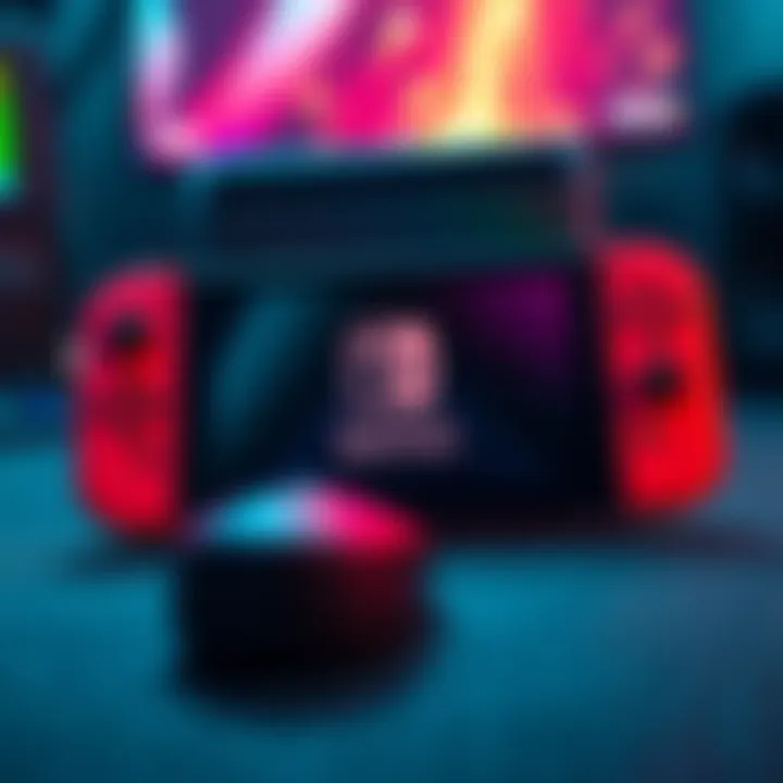 A Nintendo Switch 2 console featuring mouse controls, highlighting the potential for crossplay in competitive games.