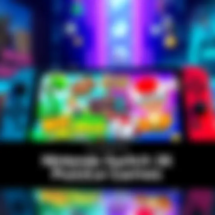 Colorful display of exclusive puzzle games on Nintendo Switch 2, featuring characters and gameplay from Big Brain Academy and Captain Toad.