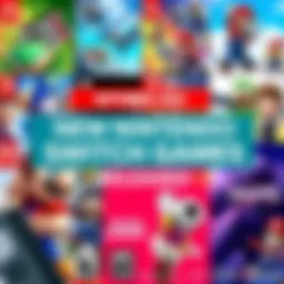 A collage of new Nintendo Switch game covers for September 2026, featuring vibrant artwork and popular characters from various titles.