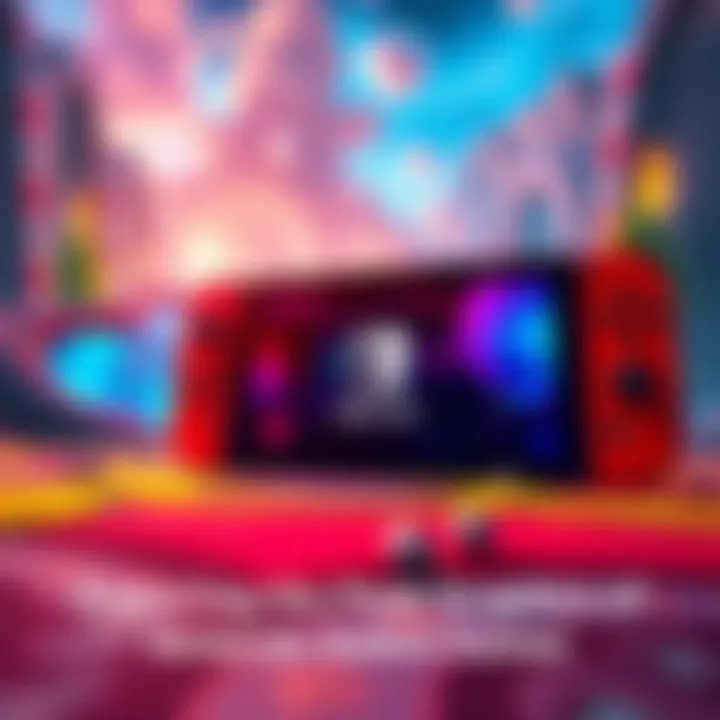 A vibrant scene from a Nintendo Switch game highlighting realistic graphics and detailed environments, showcasing peak performance.