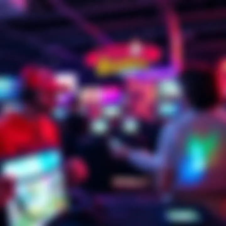 Nintendo Switch Sports Resort at Comic-Con Gamers competing in Nintendo Switch Sports Resort with The Rizzler at San Diego Comic-Con