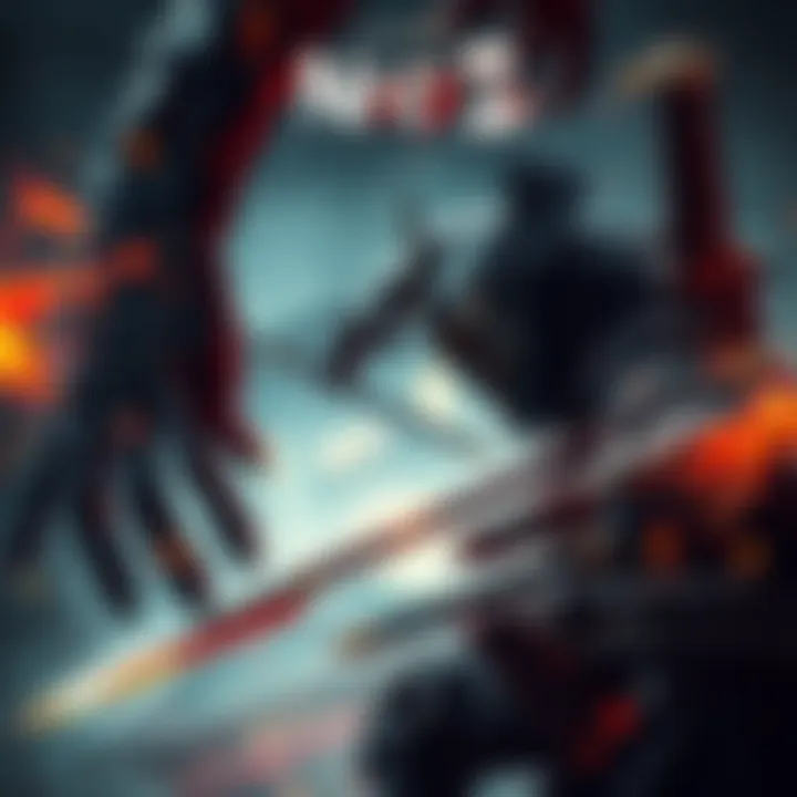 A warrior from Nioh 2 engaging in a fierce battle with an enemy, showcasing intense gameplay and dynamic combat mechanics.