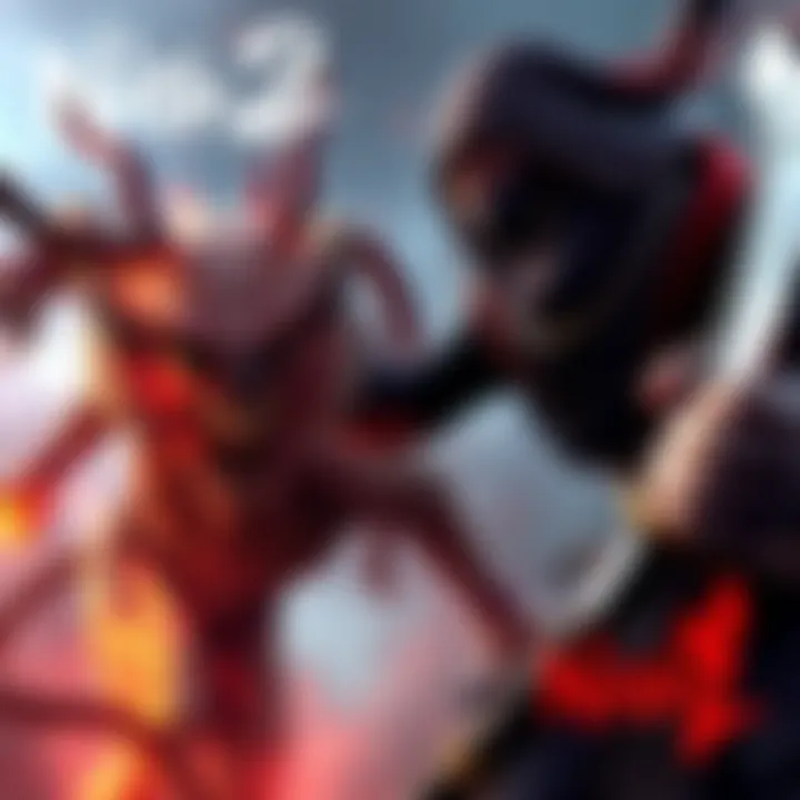 A character engaging in combat with a Yokai in Nioh 2, showcasing improved fighting mechanics and abilities.