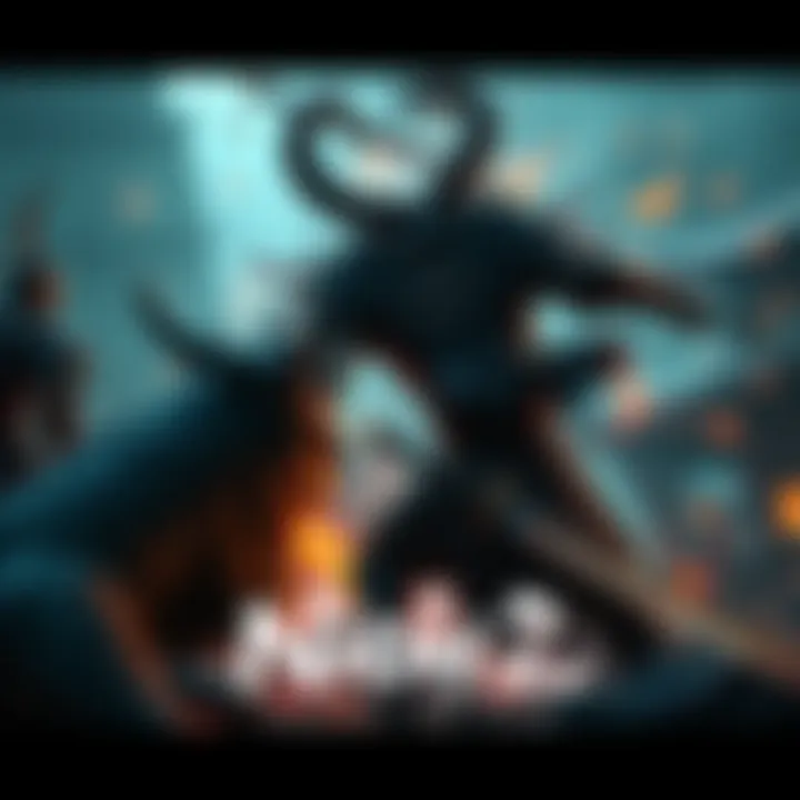 A screenshot showing a character in Nioh 2 battling a demon with various weapons and skills in a detailed environment.