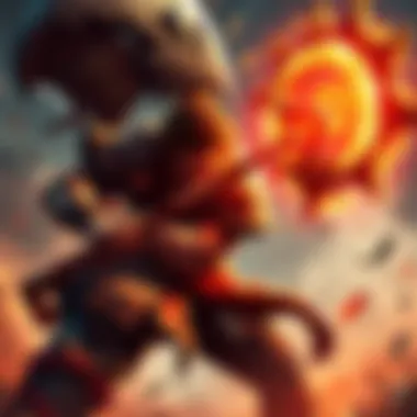 A character wielding a powerful axe in battle, showcasing its strength against Takeda's four heavenly kings