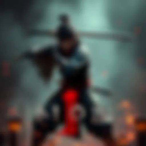 A player character in Nioh 3 preparing for battle in a dynamic stance, showcasing skill and readiness for combat.