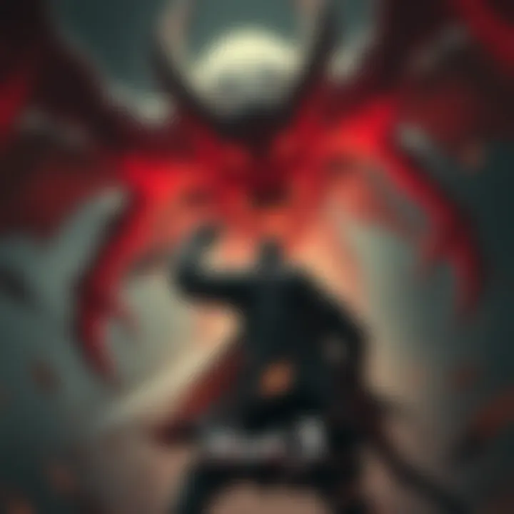 A warrior in armor battling a fierce demon in a dark, mystical setting of Nioh 3.