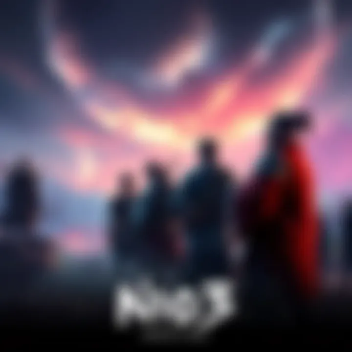 A group of players discussing strategies and challenges for Nioh 3's endgame content, with images of characters and settings from the game in the background.