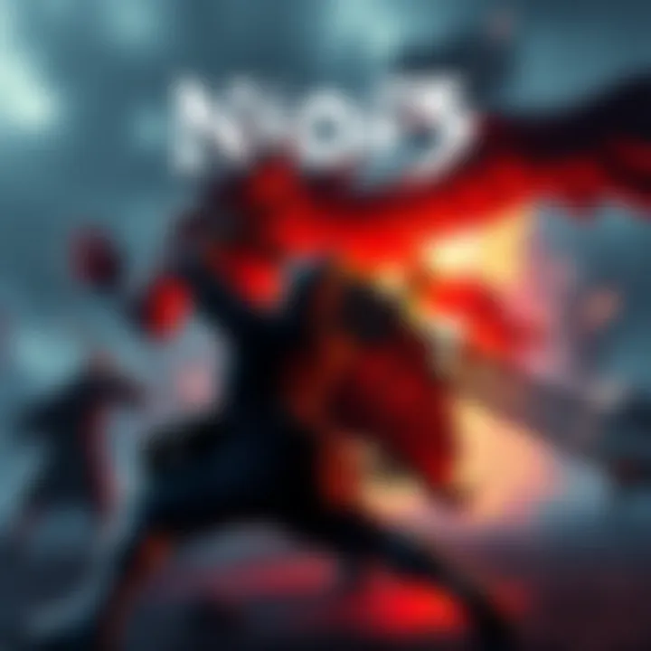 A dynamic scene from Nioh 3 showing an intense battle with a boss character in a detailed environment.