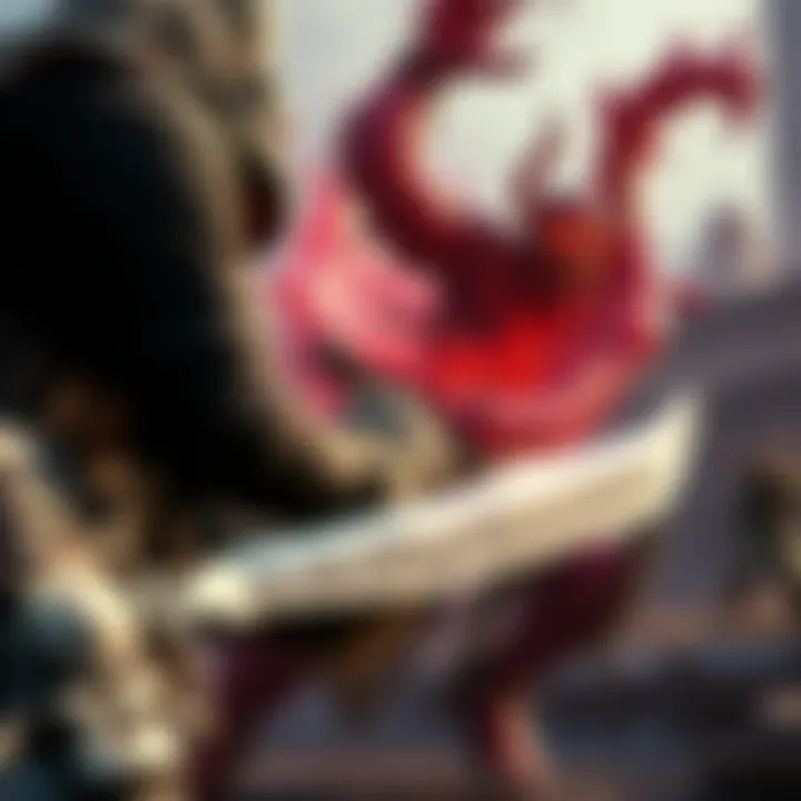 A player character engages with less aggressive enemies in Nioh 3, showcasing the toned-down AI behavior.