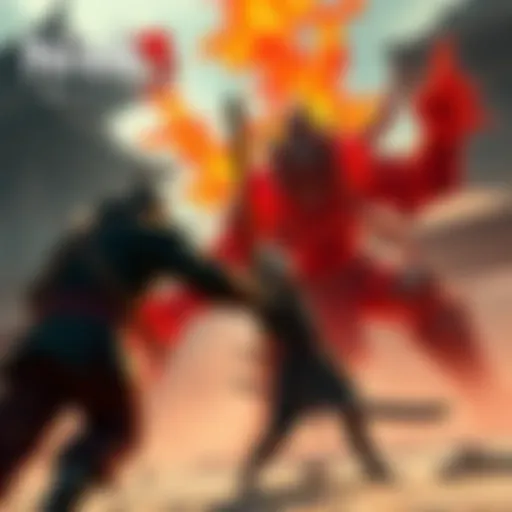 A character battling a challenging boss in Nioh 3, showcasing detailed level design and strategic gameplay.